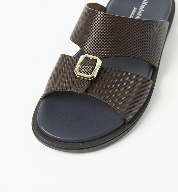 alfredoBANNISTER「レザー バックル サンダル」|サンダル|