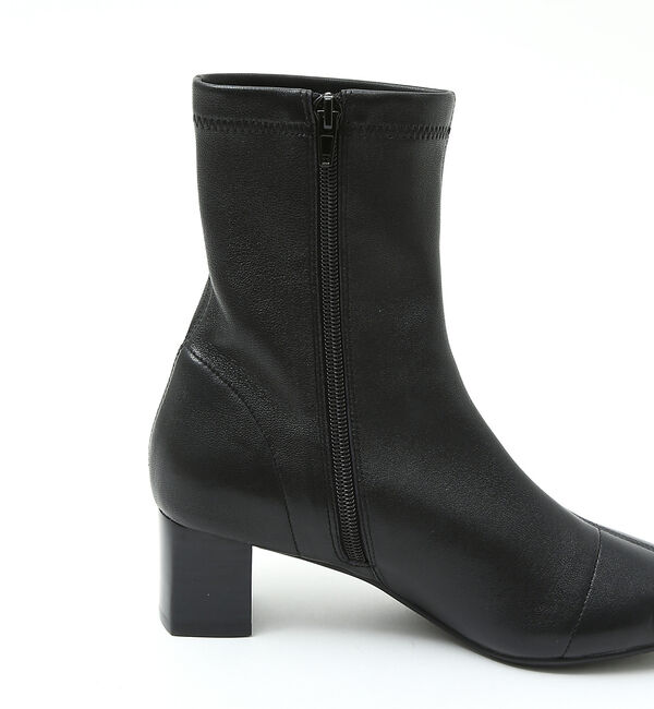 AU BANNISTER「【最高ブーツ/ 5cmヒール】ストレッチショートブーツ」|ショートブーツ|