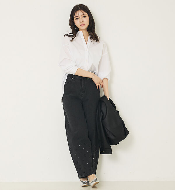 abahouse mavie「メンズライクオーバーシャツ」|シャツ・ブラウス|