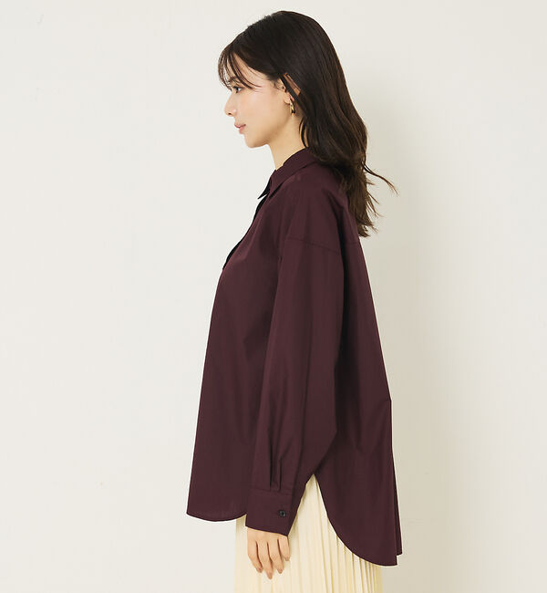 abahouse mavie「メンズライクオーバーシャツ」|シャツ・ブラウス|