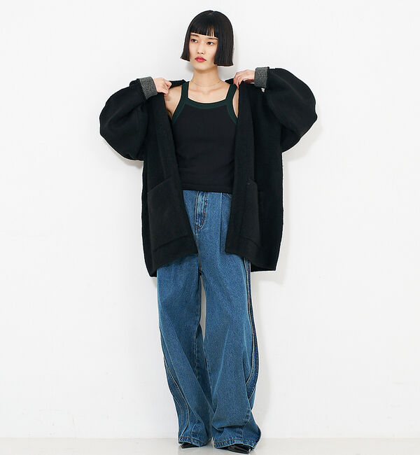 NOMINE「袖ボリュームニットコート」|その他|