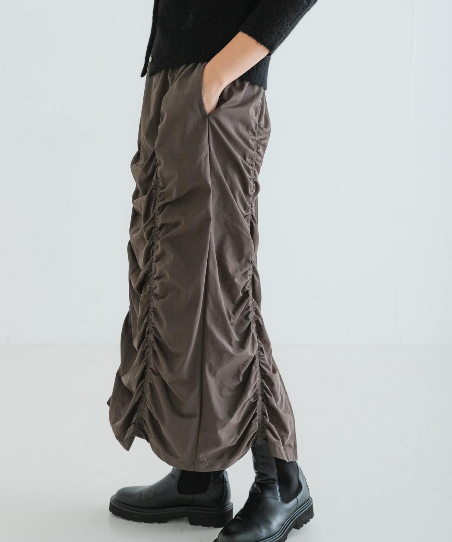 URBAN RESEARCH「シャーリングギャザースカート」|スカート|