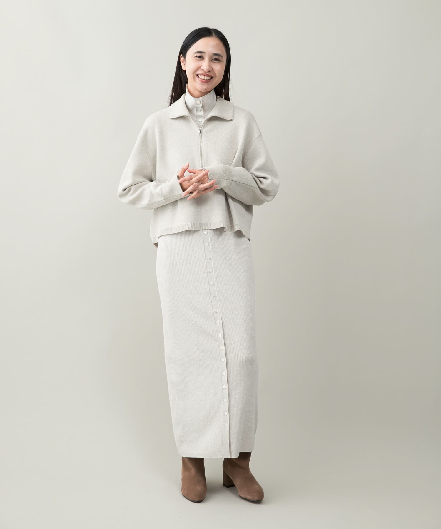 URBAN RESEARCH ROSSO「スパークリングロングニットワンピース」|ワンピース|