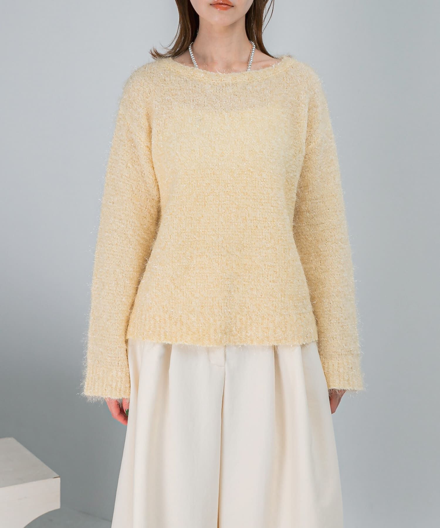 URBAN RESEARCH ROSSO「ラメシャギーニットプルオーバー」|ニット・セーター|