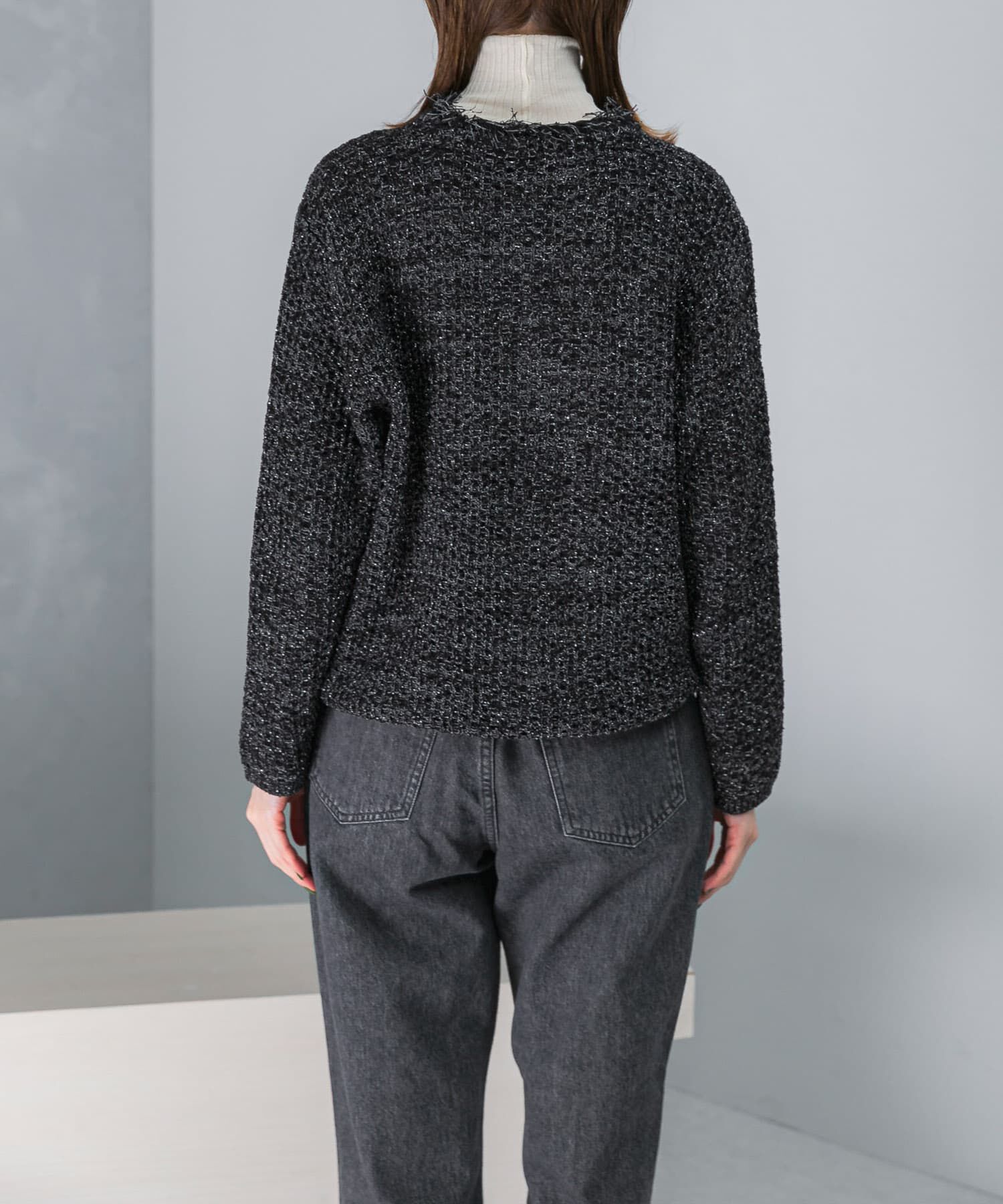 URBAN RESEARCH ROSSO「ツイードVネックカーディガン」|カーディガン|