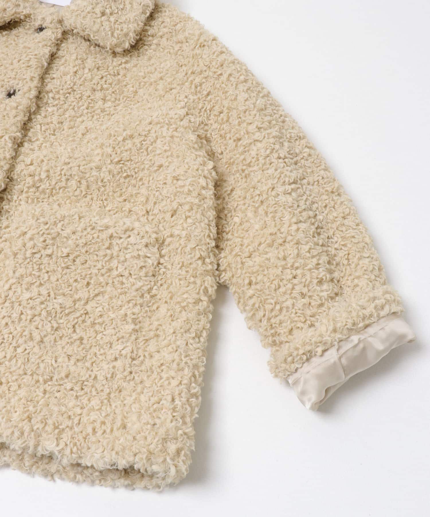 URBAN RESEARCH「ECOPELカーリーファーコート」|ノーカラーコート|