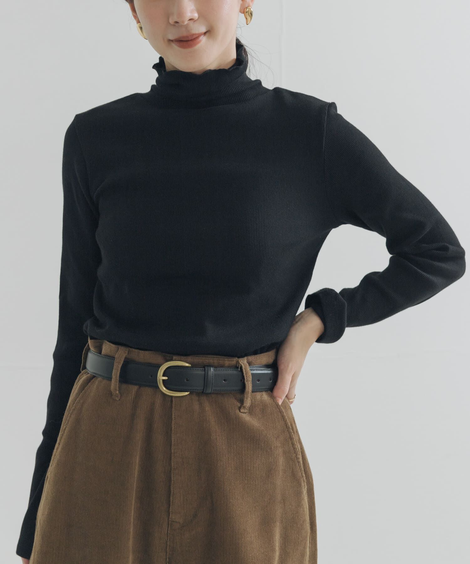 URBAN RESEARCH「『UR TECH』裏起毛タートルネックカットソー」|Tシャツ・カットソー|