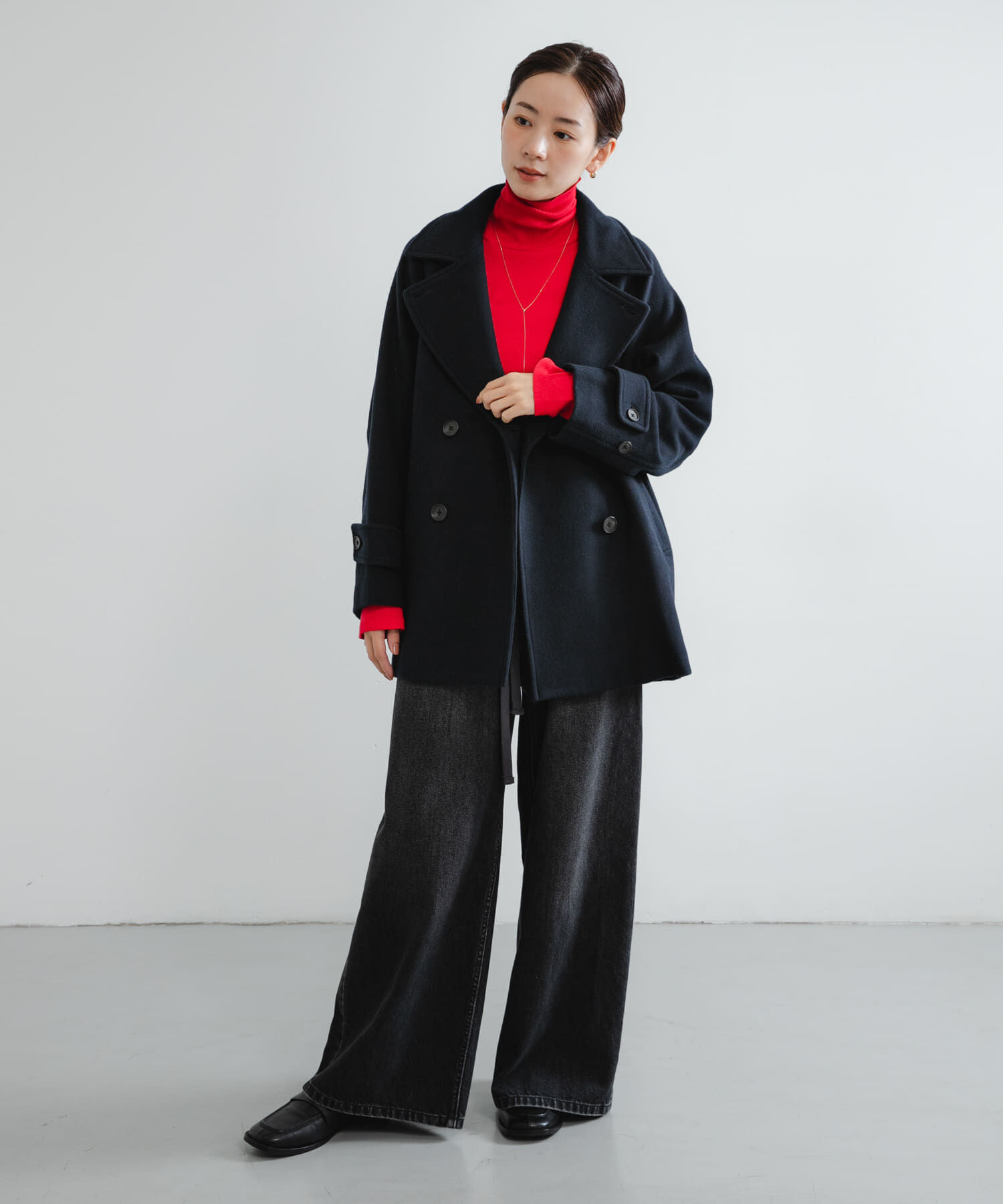 URBAN RESEARCH「『UR TECH』裏起毛タートルネックカットソー」|Tシャツ・カットソー|