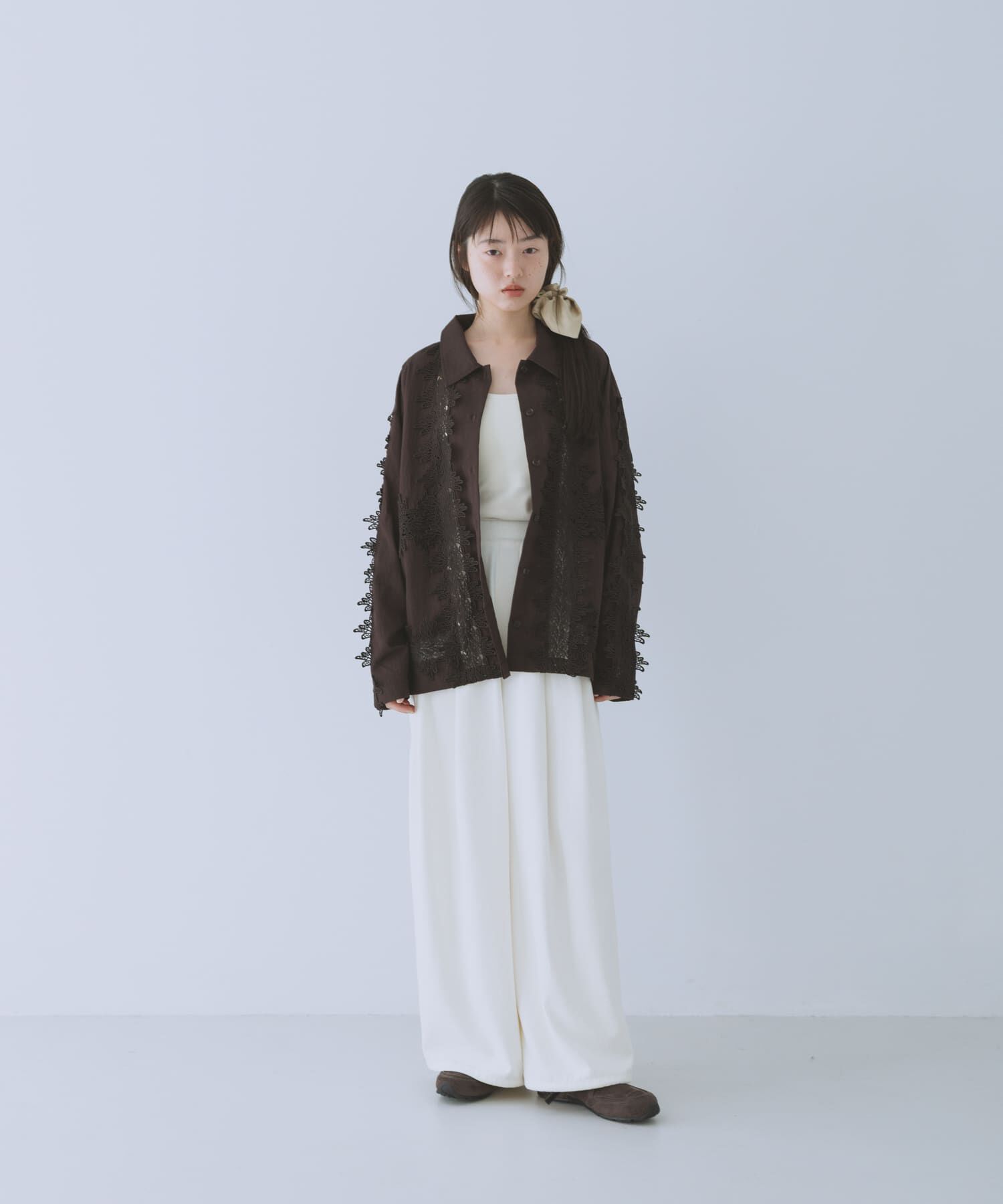  「ヴィンテージライクレースシャツ」|シャツ・ブラウス|