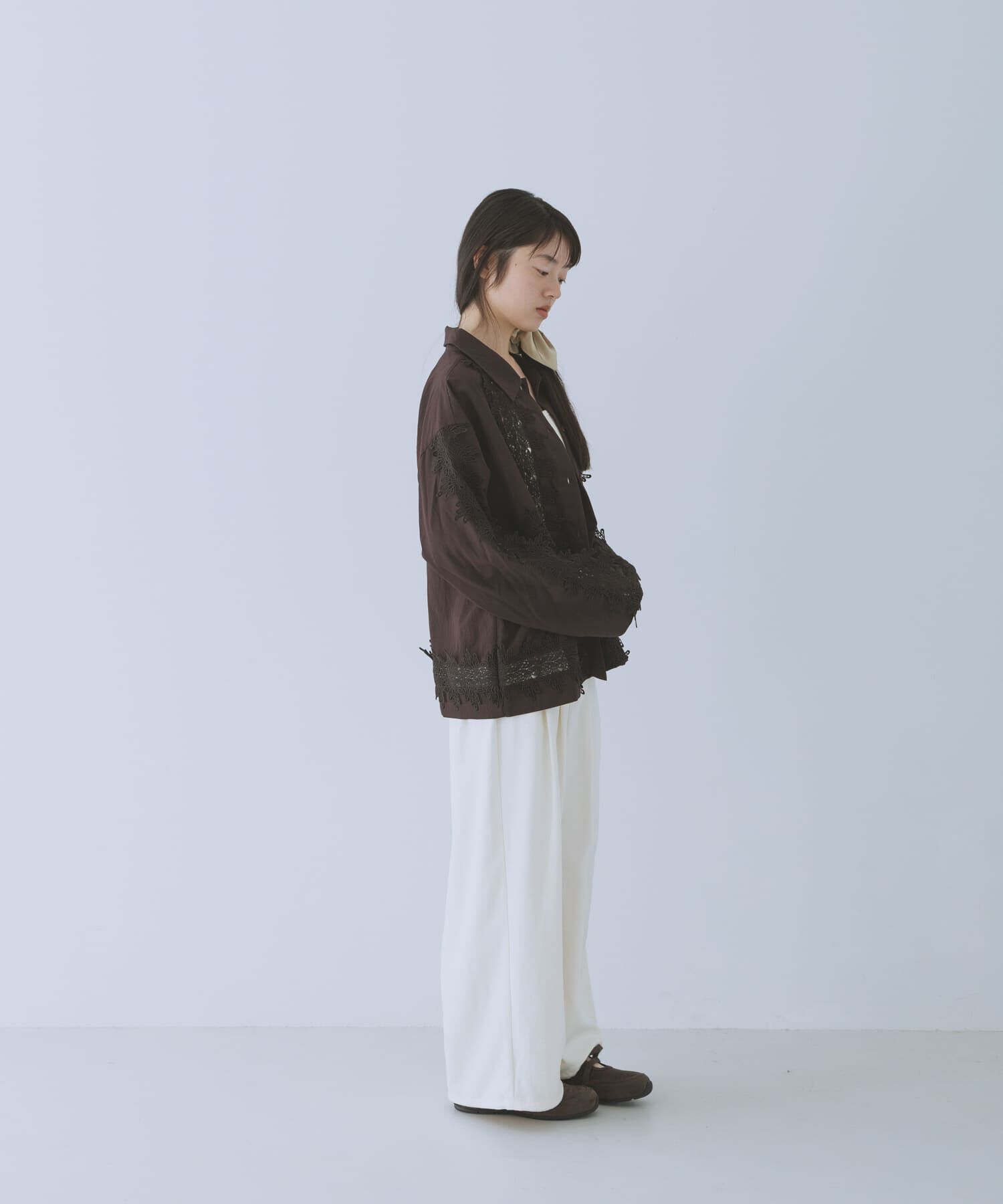  「ヴィンテージライクレースシャツ」|シャツ・ブラウス|