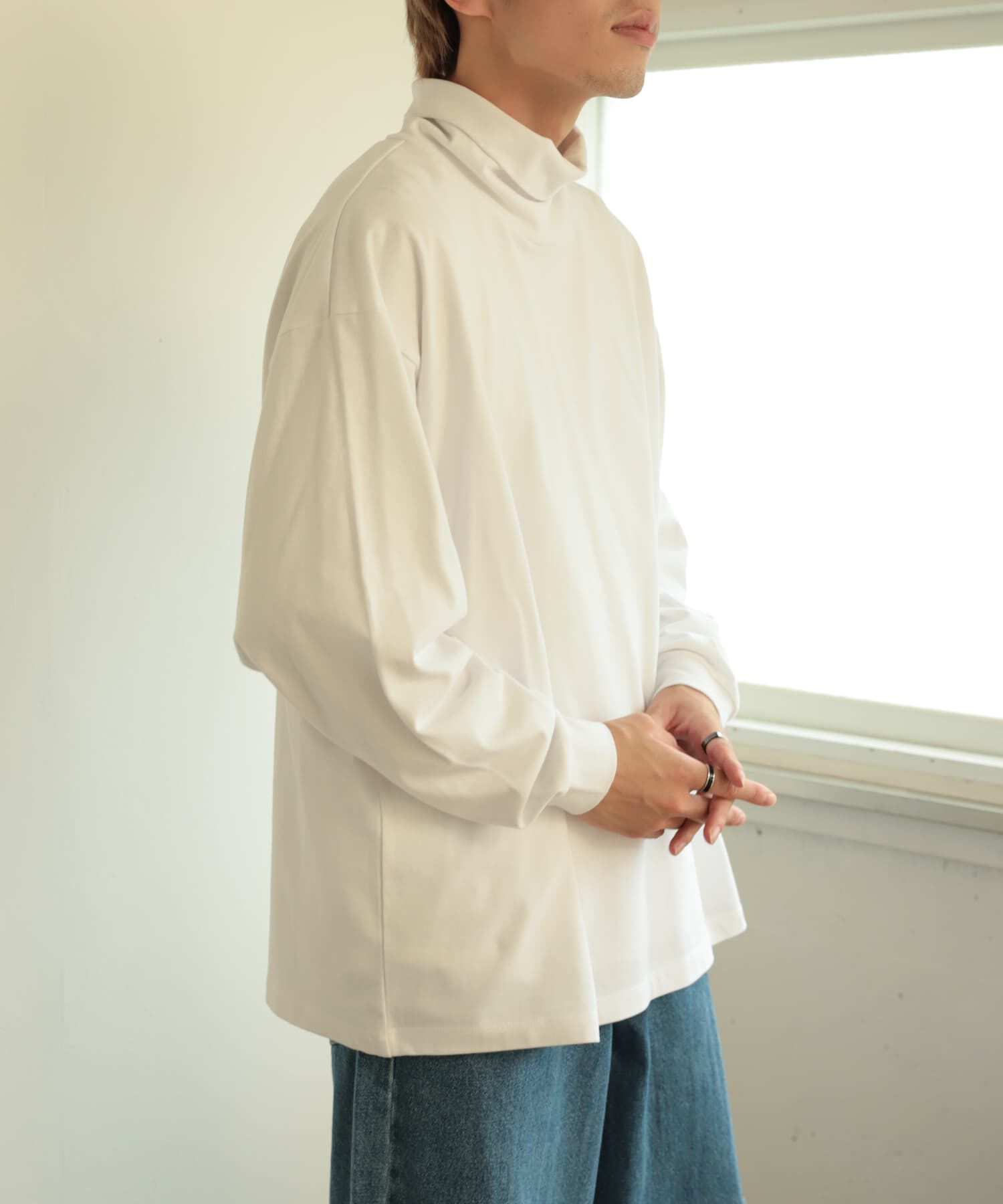 SENSE OF PLACE by URBAN RESEARCH「スフレハイネックロングTシャツ」|Tシャツ・カットソー|