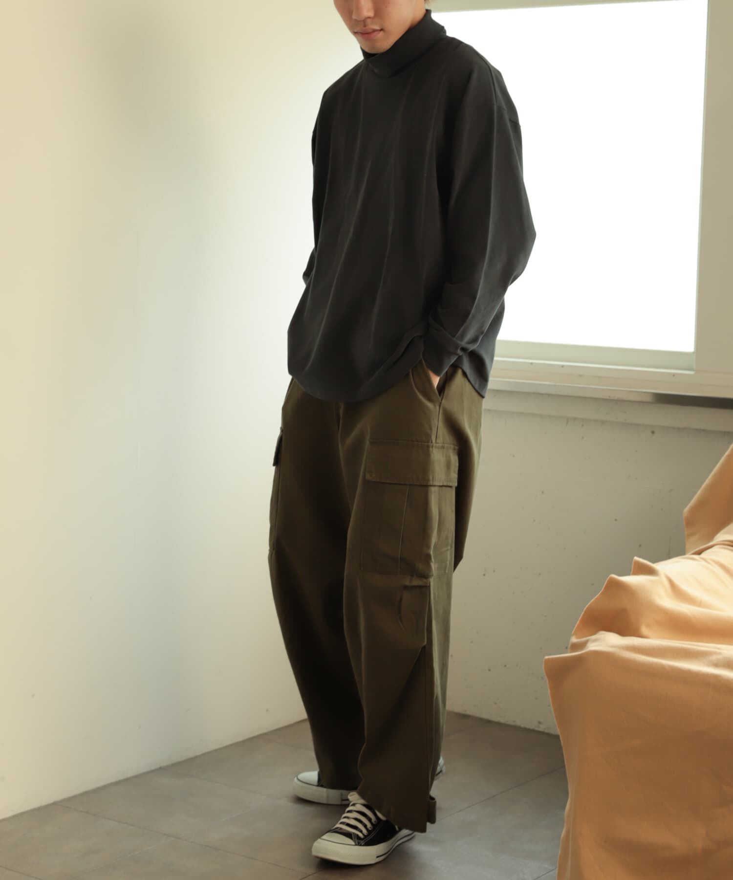 SENSE OF PLACE by URBAN RESEARCH「スフレハイネックロングTシャツ」|Tシャツ・カットソー|