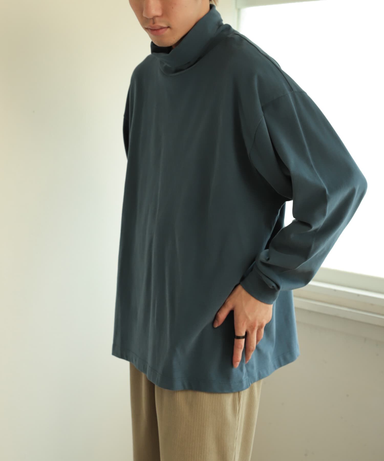 SENSE OF PLACE by URBAN RESEARCH「スフレハイネックロングTシャツ」|Tシャツ・カットソー|