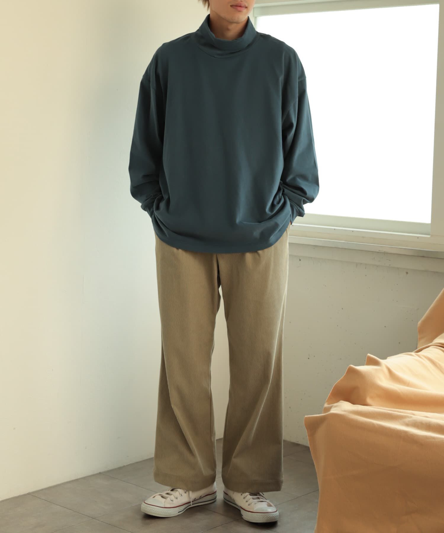 SENSE OF PLACE by URBAN RESEARCH「スフレハイネックロングTシャツ」|Tシャツ・カットソー|