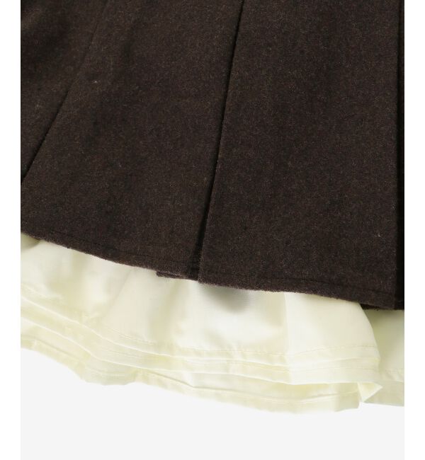  「配色フリルプリーツスカート」|スカート|