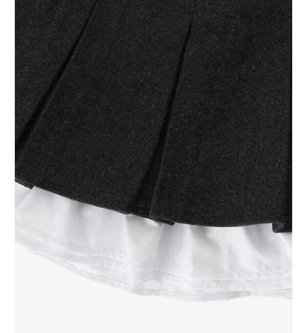  「配色フリルプリーツスカート」|スカート|