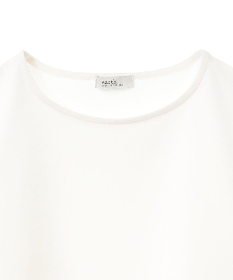 earth music&ecology「異素材ドッキングペプラムプルオーバー」|Tシャツ・カットソー|