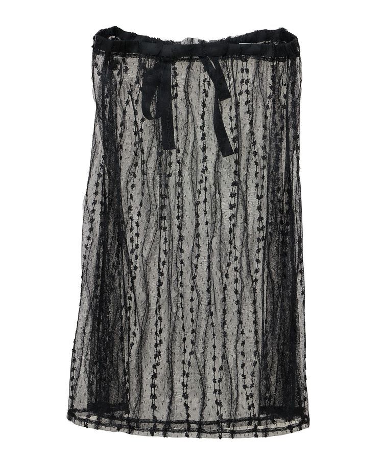 earth music&ecology「ストライプレースレイヤードスカート」|スカート|