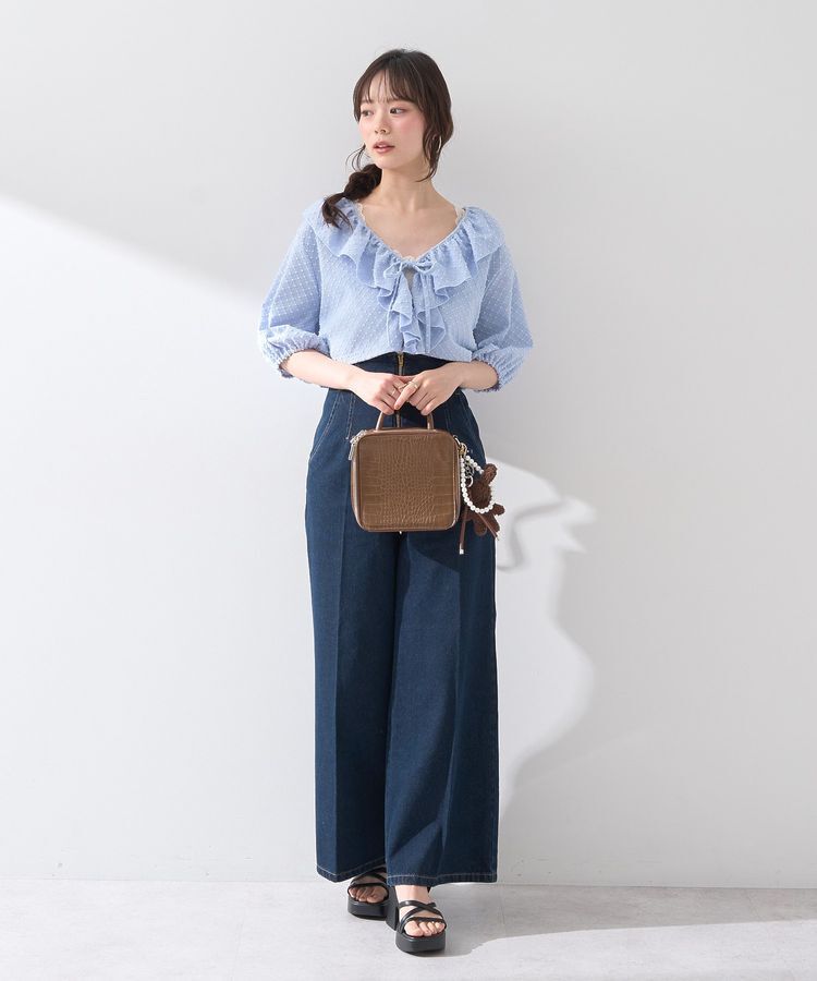 earth music&ecology「ラッフルカットショートボレロ」|カーディガン|