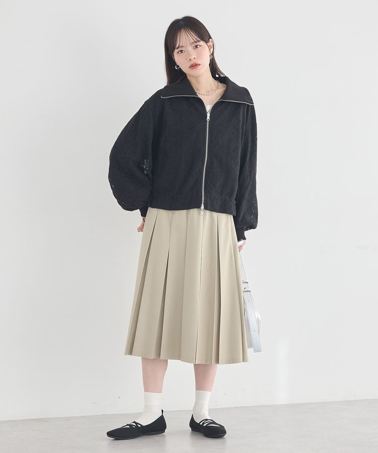 earth music&ecology「タックプリーツミディスカート」|スカート|
