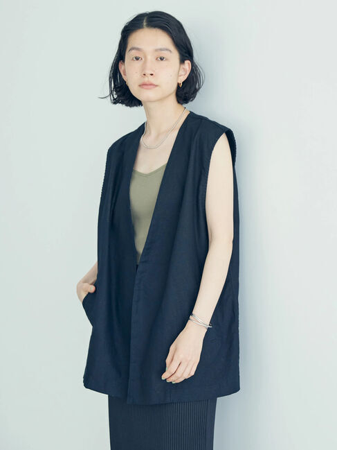 AMERICAN HOLIC「リネンブレンドジレベスト」|ベスト・ジレ|