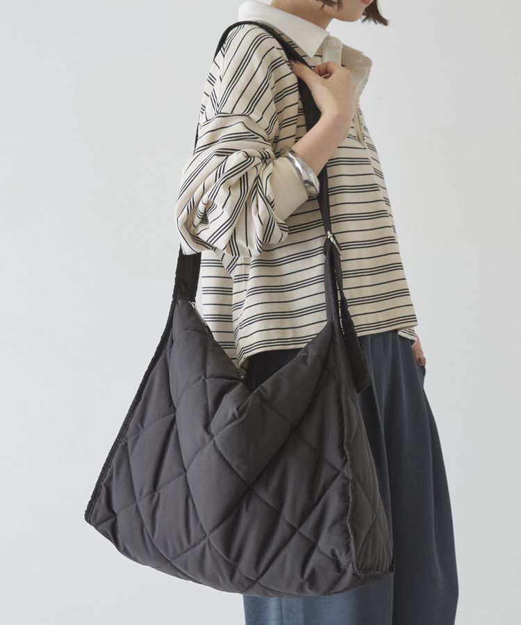 AMERICAN HOLIC「キルティングワンハンドルバッグ」|ショルダー・メッセンジャー|Black