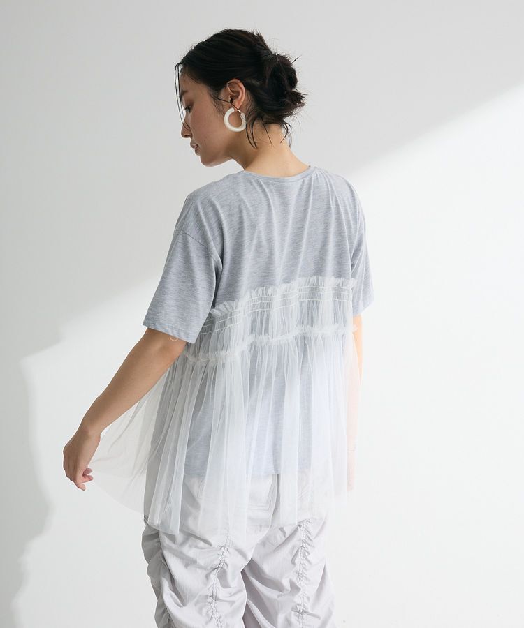 Green Parks「・ELENCARE DUE チュールドッキングTEE」|Tシャツ・カットソー|