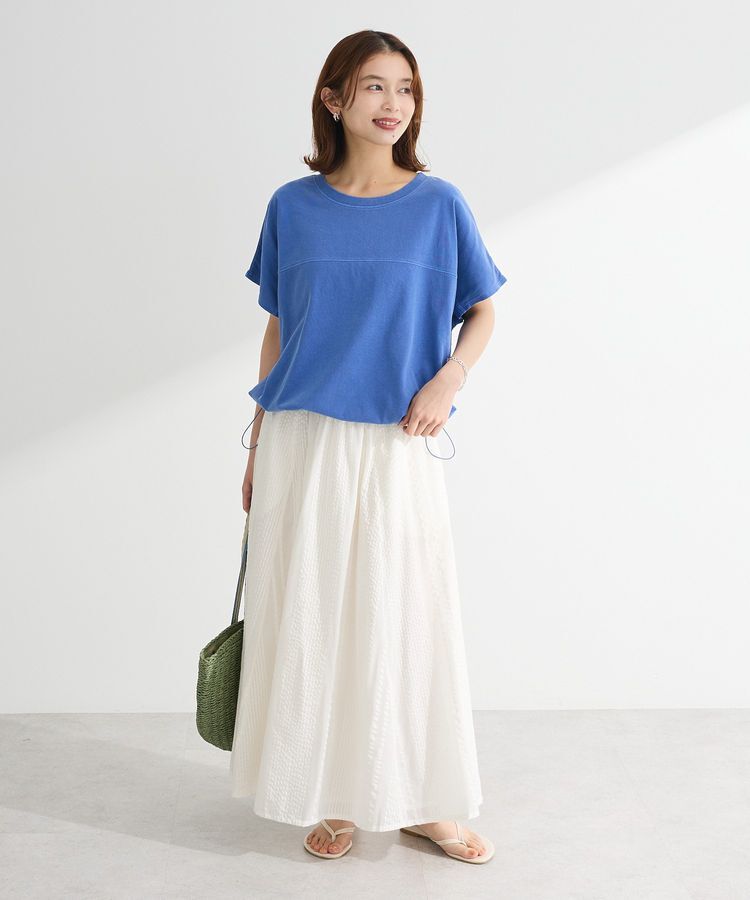 Green Parks「インド綿 シアーサッカーギャザースカート」|スカート|