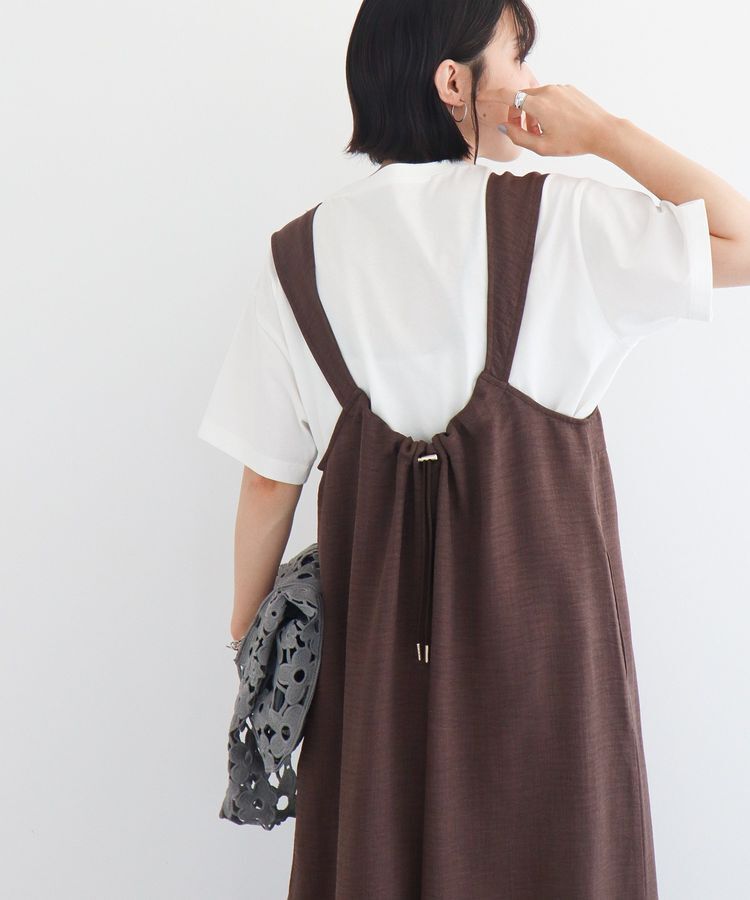 armonia「接触冷感麻調ゆったりサロペット」|オールインワン|