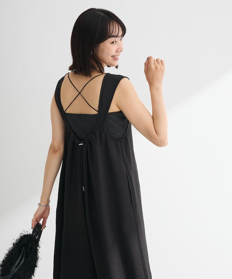 armonia「接触冷感麻調ゆったりサロペット」|オールインワン|