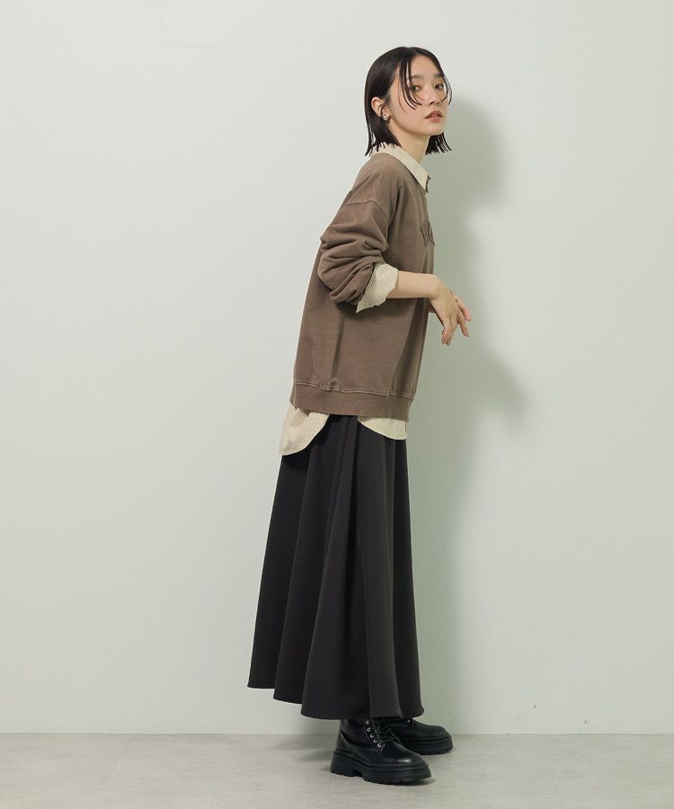 Green Parks「ピグメントロゴ刺繍裏毛プルオーバー」|スウェット・ジャージ|