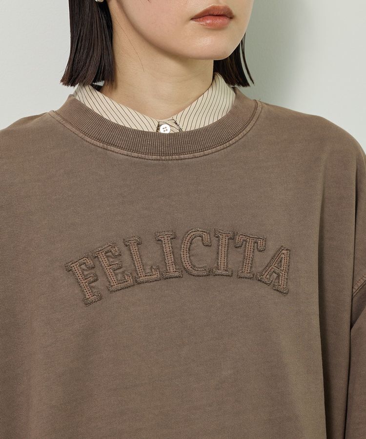 Green Parks「ピグメントロゴ刺繍裏毛プルオーバー」|スウェット・ジャージ|