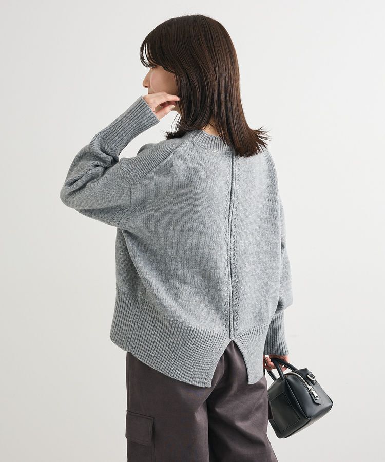 Green Parks「こなれ主役ニットプルオーバー」|ニット・セーター|Gray