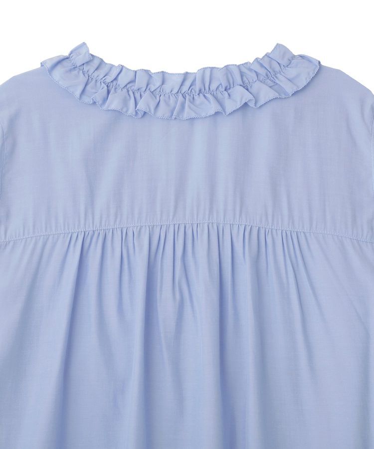 YECCA VECCA「フリルVネックブラウス」|シャツ・ブラウス|