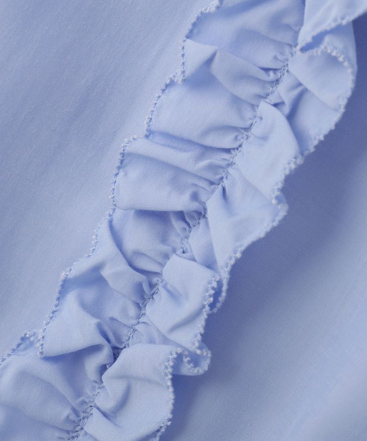 YECCA VECCA「フリルVネックブラウス」|シャツ・ブラウス|