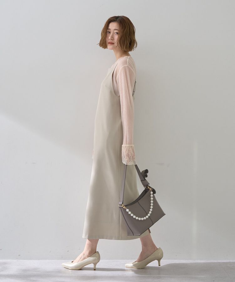 YECCA VECCA「袖レースシアートップス」|Tシャツ・カットソー|