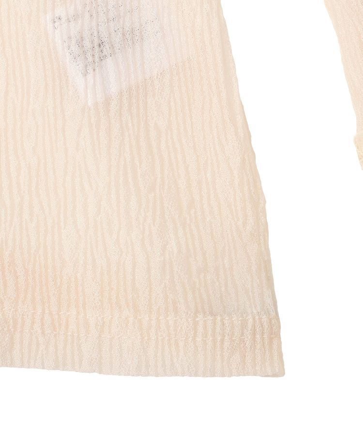 YECCA VECCA「袖レースシアートップス」|Tシャツ・カットソー|