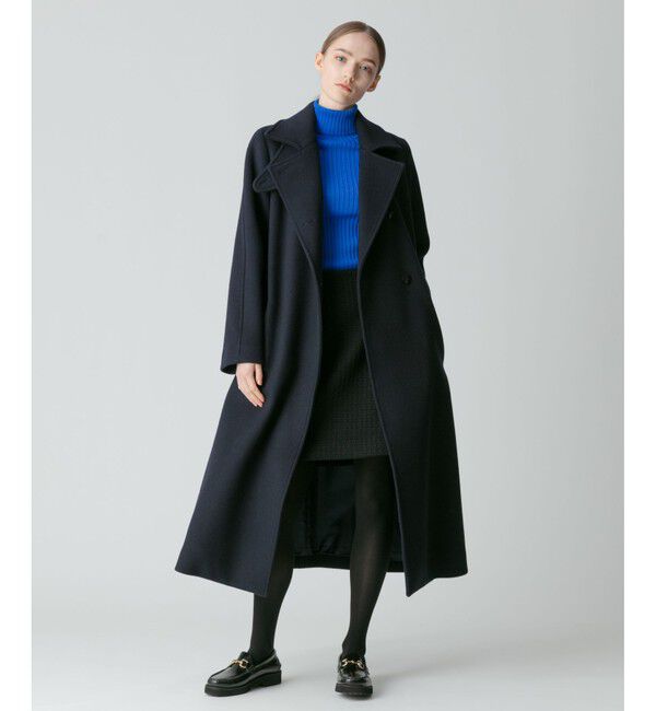 allureville「スプリットラグランロングコート」|ダッフルコート|