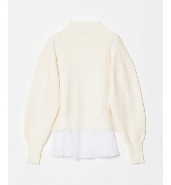 allureville「セットシアーペプラムプルオーバー」|ニット・セーター|