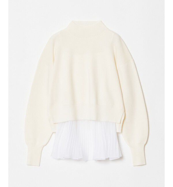 allureville「セットシアーペプラムプルオーバー」|ニット・セーター|