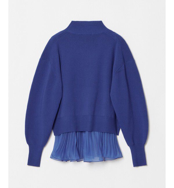 allureville「セットシアーペプラムプルオーバー」|ニット・セーター|