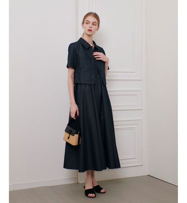 LOULOU WILLOUGHBY「◇【LOULOU WILLOUGHBY】シャンブレーベアワンピース」|ワンピース|