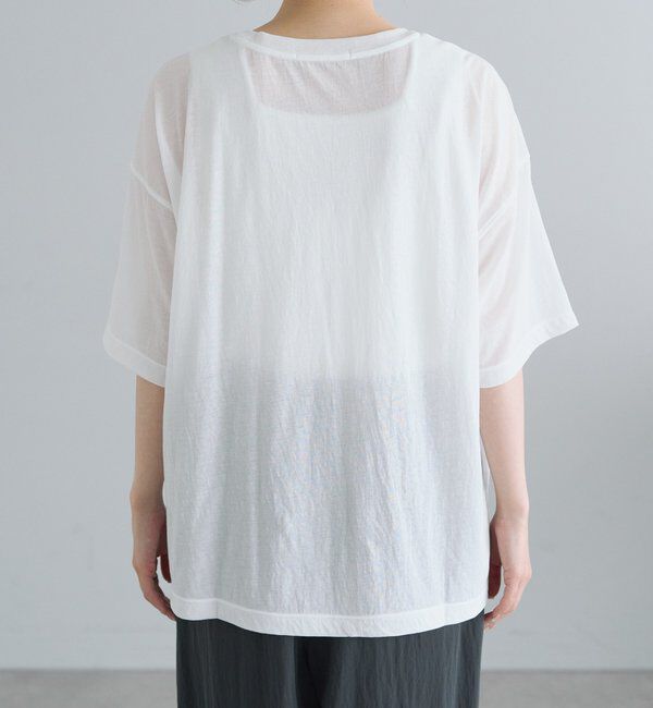  「コットンナイロンシアーオーバーTシャツ」|Tシャツ・カットソー|