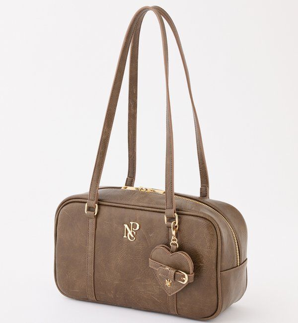  「ハートミラー付きスクエアボストンバッグ」|ショルダー・メッセンジャー|