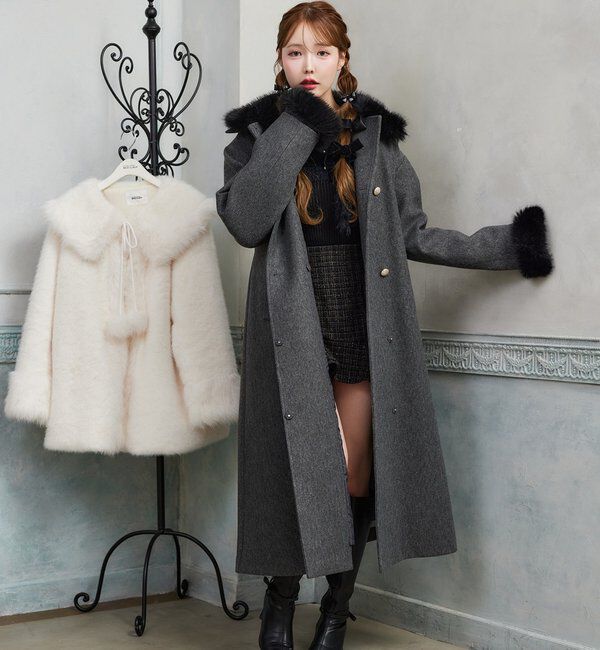 ファー付マルチロングコート｜ルミネのファッション通販アイルミネ<i