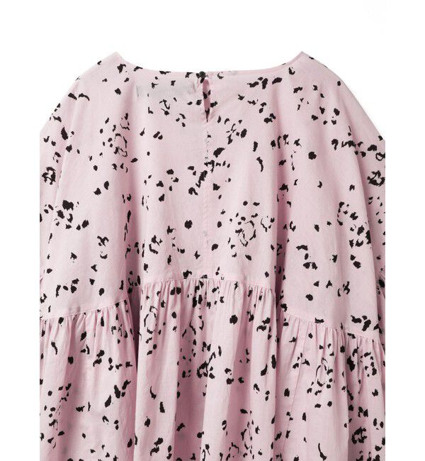 mizuiro ind「mizuiro ind プリントワイドギャザープルオーバー」|シャツ・ブラウス|