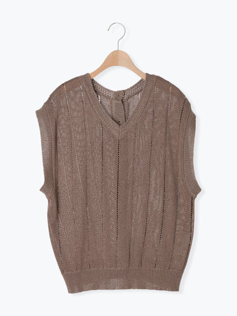 Samansa Mos2「テープヤーン前後2WAYベスト」|ダウンベスト・ベスト|