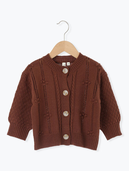 Samansa Mos2 Lagom「【マシンウォッシャブル】ニットカーディガン」|カーディガン|ブラウン