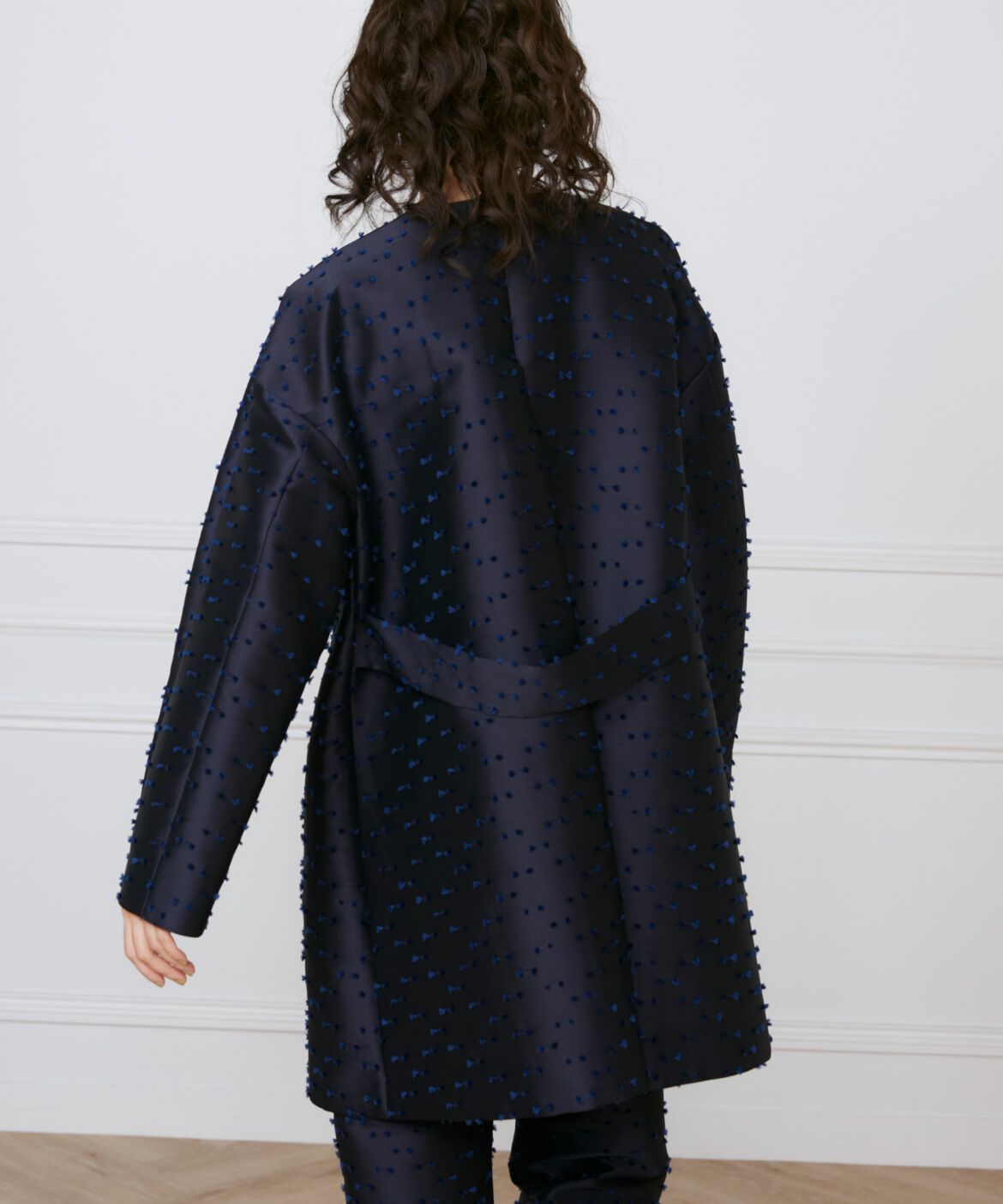 INED「ノーカラーAラインコート《la veille by SUPERIOR CLOSET》」|ピーコート|