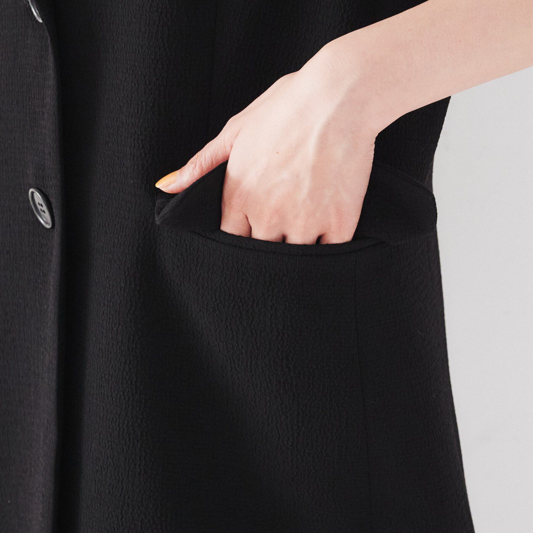 UNTITLED「【凹凸素材/セットアップ可】クレープダブル テーラードベスト」|ベスト・ジレ|